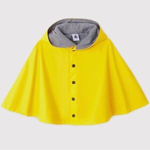 Petit Bateau Toddler Unisex Yellow Laske Rain Cape - One Size